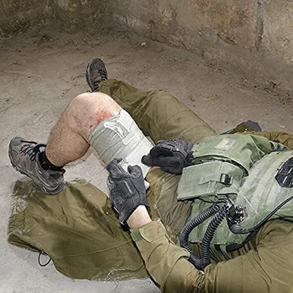 RHINO RESCUE 6" Israeli Style Emergency Bandage, Compression Trauma Wound Dressing, Medical Sterile Vacuum Sealed, Combat Tactical First Aid Kit IFAK Supplies, 2 Count