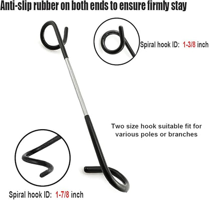 Camping Lantern Hook Hanger Tent Light Outdoor Lamp Hanger Non-Slip for Camping Hiking - 2pcs