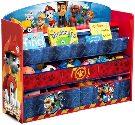 Delta Children Deluxe Book & Toy Organizer, Nick Jr. PAW Patrol