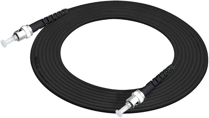 Jeirdus 75M ST to ST Outdoor Armored Simplex 9/125 SM Fiber Optic Cable Jumper