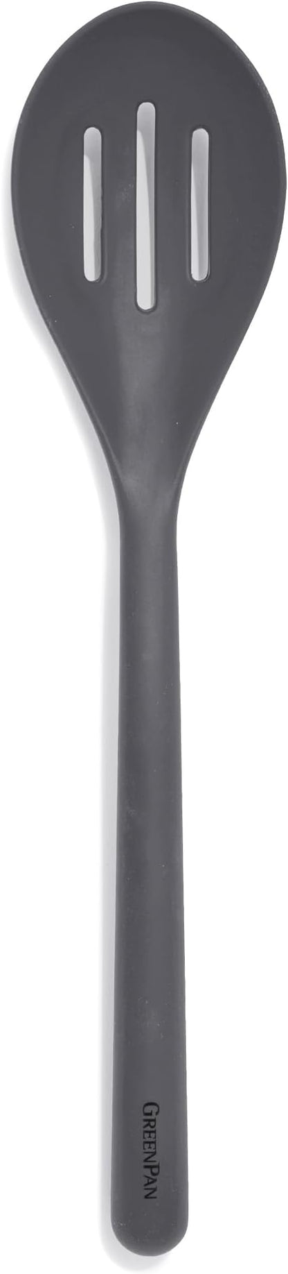 GreenPan Silicone Slotted Spoon, Cooking Kitchen Utensil, Mixing Stirring