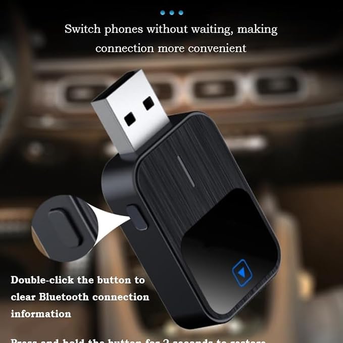 Wireless Android Auto Adapter for BMW i4 iX iX1 iX3 2019-2025,Converts Wired to Wireless Stable Connection Mini Size Accessories(Android 11+ Only),B