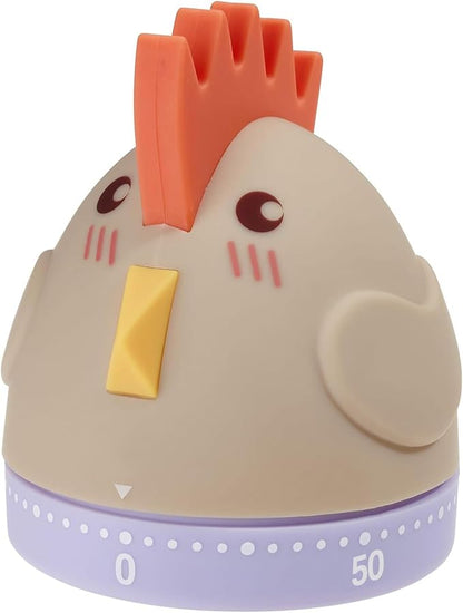 Mechanical Kitchen Timer, Cute Wind Up 60-Minute Manual Countdown