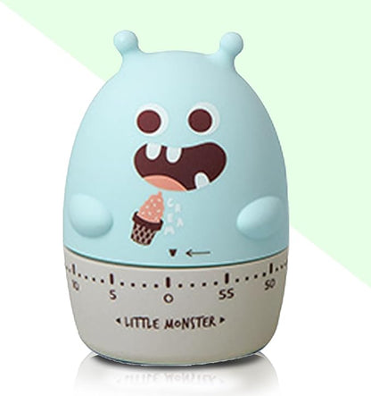 Quirky Creature Mechanical Kitchen Timer, Cute 60-Minute Manual Wind Up