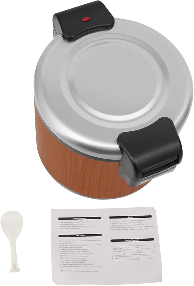 6.08 Gal Commercial Rice Warmer, Electric Non-Stick Pot Soup Warmers