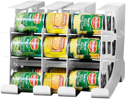 FIFO Pantry Storage Organizer Dispenser Rack for Canned Goods/Drinks, 54-Can Capacity