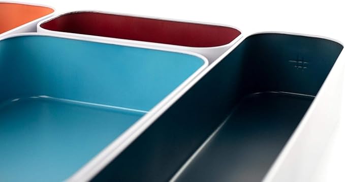 Three by Three Seattle 5 Piece Metal Organizer Tray Set