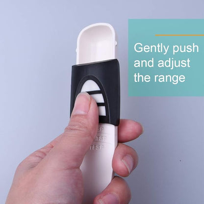Adjustable Measuring Spoon White, Creative Double End Adjustable Scale