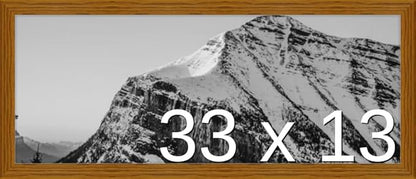 Frame It Easy 33 x 13 Hazel Wood Frame
