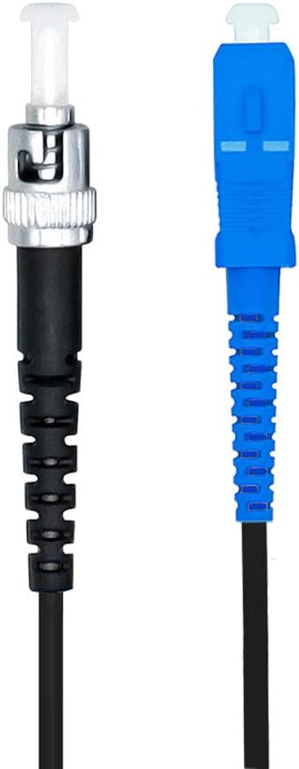 Jeirdus 75M SC to ST Outdoor Armored Simplex 9/125 SM Fiber Optic Cable Jumper