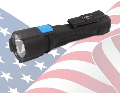Bright Star Razor Go All-Purpose LED Flashlight ??21,000 Candela Beam, 24-Hour Runtime, Magnetic Hands-Free Base ??Heavy-Duty Utility Light with AA Batteries Included ??Made in USA