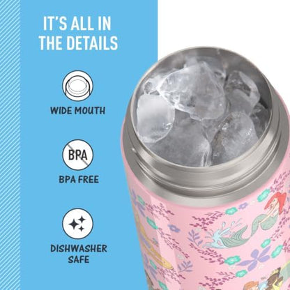 THERMOS FUNTAINER Water Bottle with Spout, 16oz, Princess
