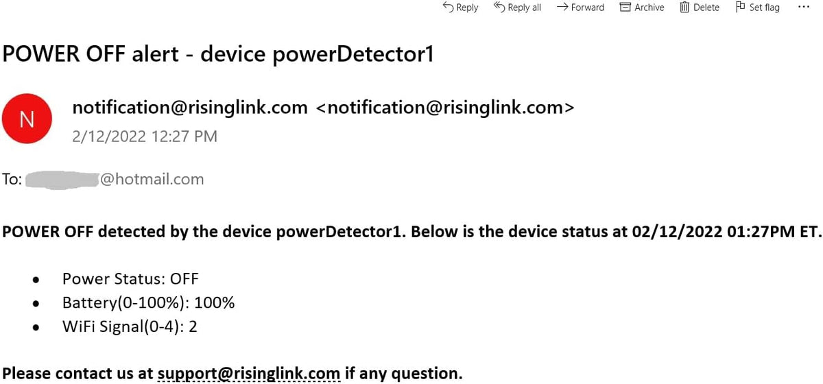Power Failure Alarm, Power Failure Detector,