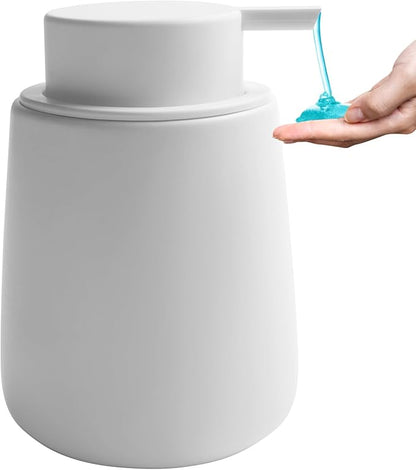 Soap Dispenser Ceramic with Easy-to-Press Pump Hand Lotion Liquid Dispenser
