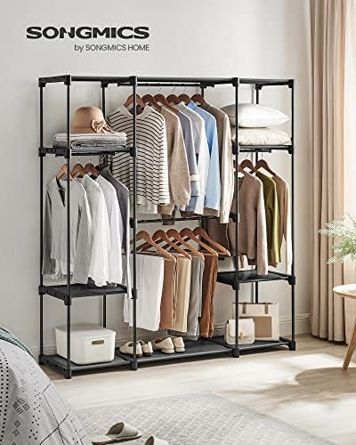 SONGMICS Portable Closet, Freestanding Closet Organizer, Clothes Rack