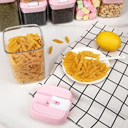 U-QE Airtight Food Storage Container Set-10 Piece Plastic Cereal Canisters