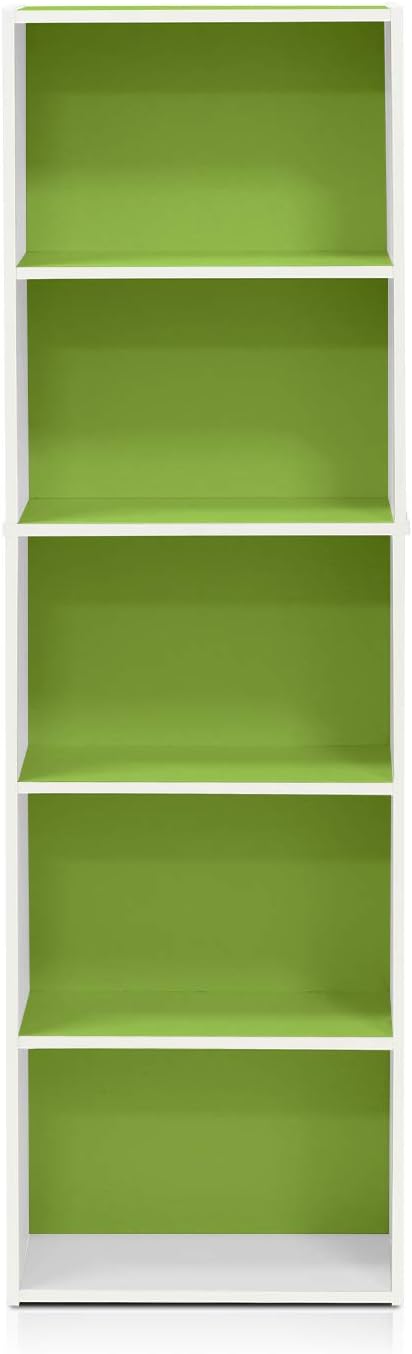 Furinno LUDER Book Shelf, 5-Tier Bookshelf, Bookcase