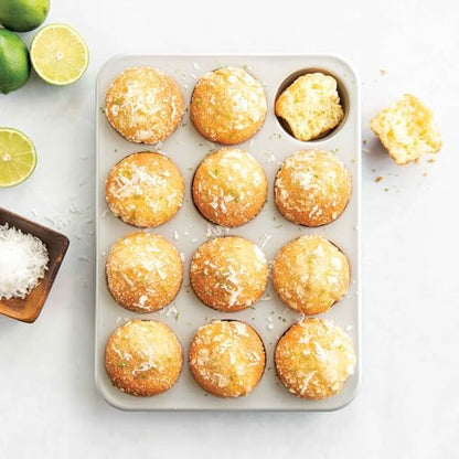 Nordic Ware Brilliant™ Colorful 4-Pc Baking Set, Nonstick made without PFAS or PTFE for safe cooking; Reinforced steel rim prevents warping; Half Sheet, 9x13 Inch Pan, 9-Inch Round Pan and Muffin Pan