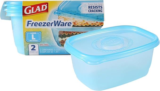 Glad GladWare FreezerWare Food Storage Containers