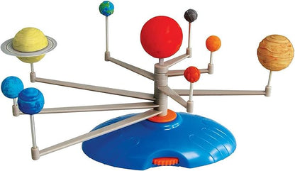 AmScope Kids Solar System Planetarium – Build-It and Paint-It DIY STEM Science Kit with Paint and Brush