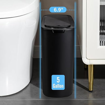 Cesun Motion Sensor Trash Can, 5 Gallon Automatic Bathroom Garbage Can