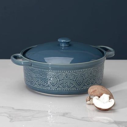 FUN ELEMENTS Lace Emboss Casserole Dish