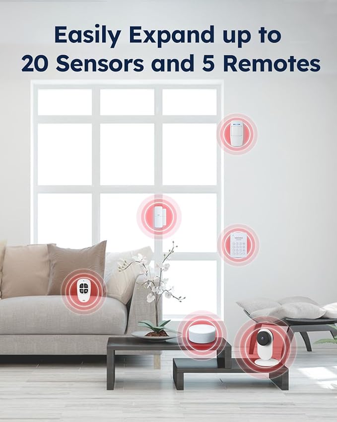 tolviviov Alarm System for Home Security, Door Alarm Systems, App Alerts