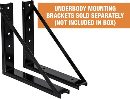 Buyers Products 1703403 White Steel Underbody Truck Tool Box, 14 x 16 x 30, Made in USA, 14 Ga Steel, Locking Stainless Latch, Weather-Resistant, Powder-Coated, Secure Storage for Work Trucks