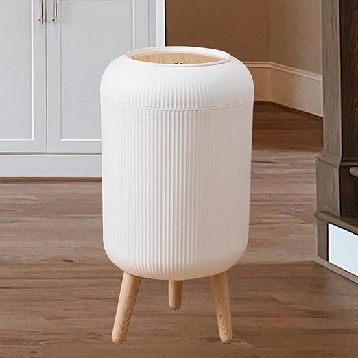 URALFA Bathroom Trash Can with Lid, 3 Gallon / 11L Garbage Can with Pop-Up Lid