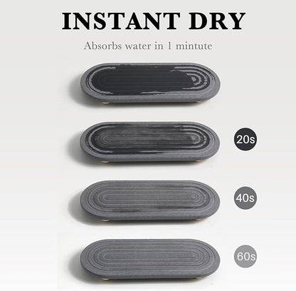Instant Dry Sink Caddy Organizer – Water Absorbing Stone Tray