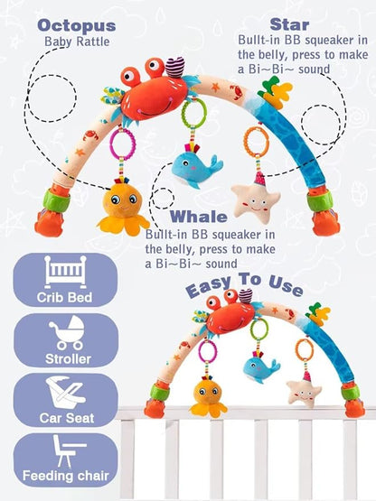Pau1Hami1ton Baby Stroller Arch Toys, Car Seat Toys,Baby Gifts.S-19(Fish)