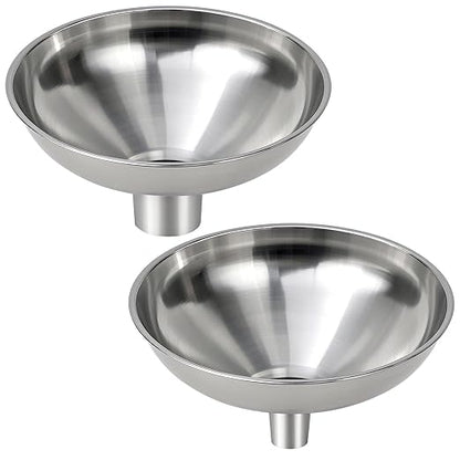 2 Pack Stainless Steel Kitchen Funnel Set