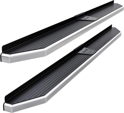 APS Polished Running Boards Compatible with Silverado Sierra 1500 2019-2026 Extended Cab & 2500 3500 2020-2026 (Exclude 19 1500 LD)(Silverado 1500 LTD Sierra 1500 LD 2022) 304 Stainless Steel