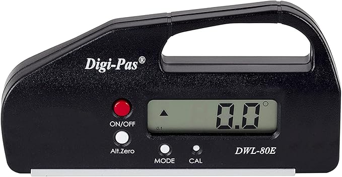 DigiPas DWL80E Pocket Size Digital Level, Electronic Angle Gauge, Protractor