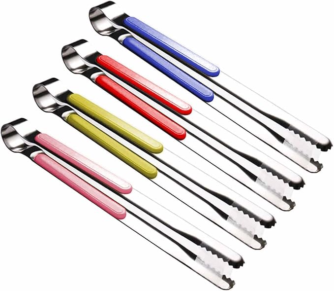 4Pcs Stainless Steel Kitchen Tongs