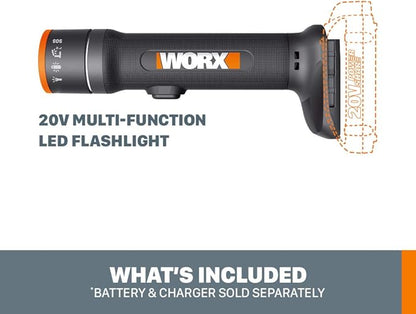 Worx WX027L.9 20V Power Share Multi-Function LED Flashlight (Tool Only)