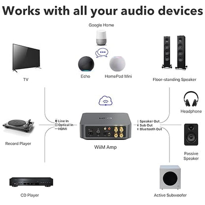 WiiM Amp: Multiroom Streaming Amplifier | Compatible