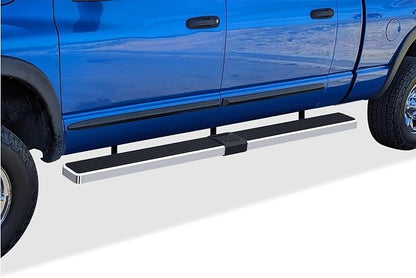 APS (304 Stainless Steel Polished Silver 6 inches) Running Boards Side Bars Side Steps Compatible with Dodge Ram 1500 2006-2008 Mega Cab & Ram 2500 3500 2006-2009(91in D2D Short Version)