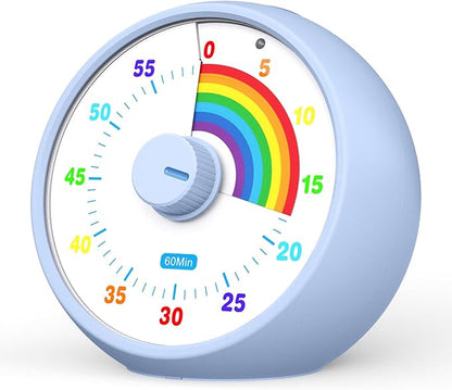 Visual Timer for Kids, 60-Minute Countdown Timer for Classroom Office Kitchen