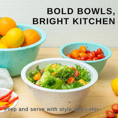 bzyoo Confetti Nesting Mixing Bowls Set