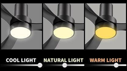 SMAAIR 52" Smart Flush Mount Ceiling Fans