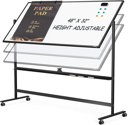 Dry Erase Whiteboard Easel on Wheels