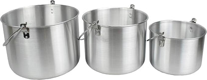 AceCamp Nested Pot Aluminum Lightweight Cooking Pot Set Outdoor Large Stock with lid and folding handle - 4L,8L,12L