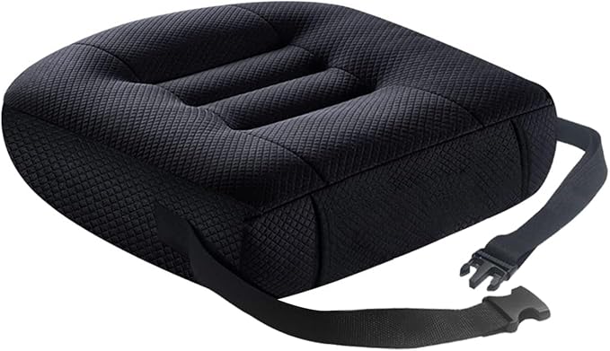 Adult Booster Seat for Car, 17"*17",4" Thick Car Seat for Short Drivers, Butt Cushion for Office Chairs, Car Seat Cushions for Driving