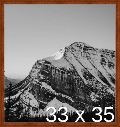 Frame It Easy 33 x 35 Russet Wood Frame