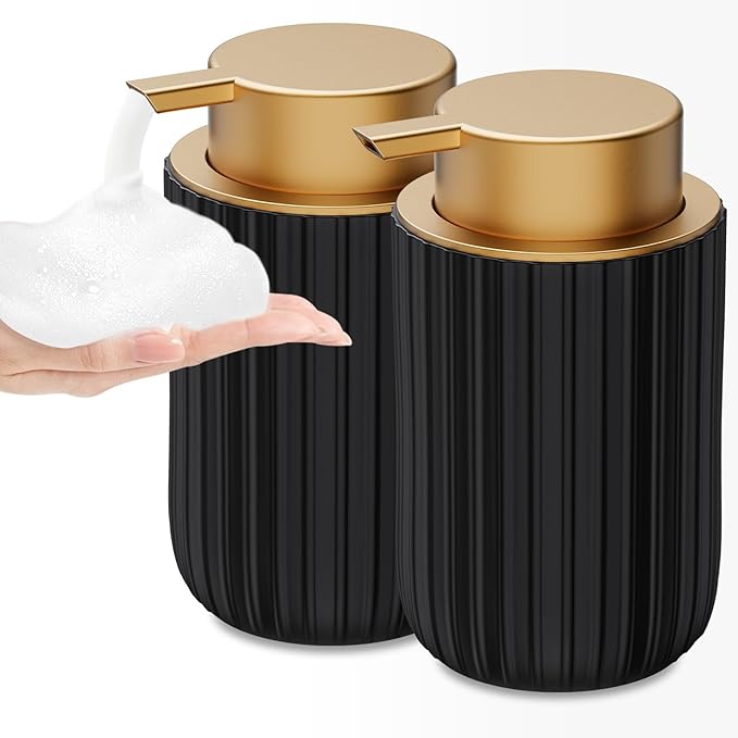 Ceramic Foaming Soap Dispenser, 12 oz Bathroom Foam Hand Soap Dispenser