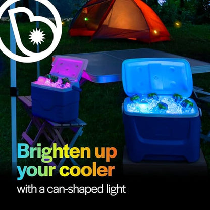 Brightz CoolerBightz LED Cooler Light - 8 Color Modes - Battery Powered Ice Chest Light - Camping Cooler Accessories - Cool Camping, Fishing, Boating, or Tailgating Gadgets