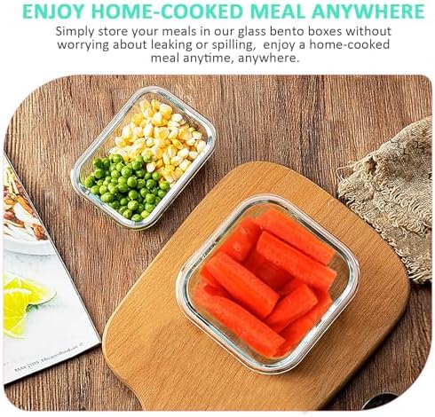KOMUEE 24 Pieces Glass Food Storage Containers Set, White