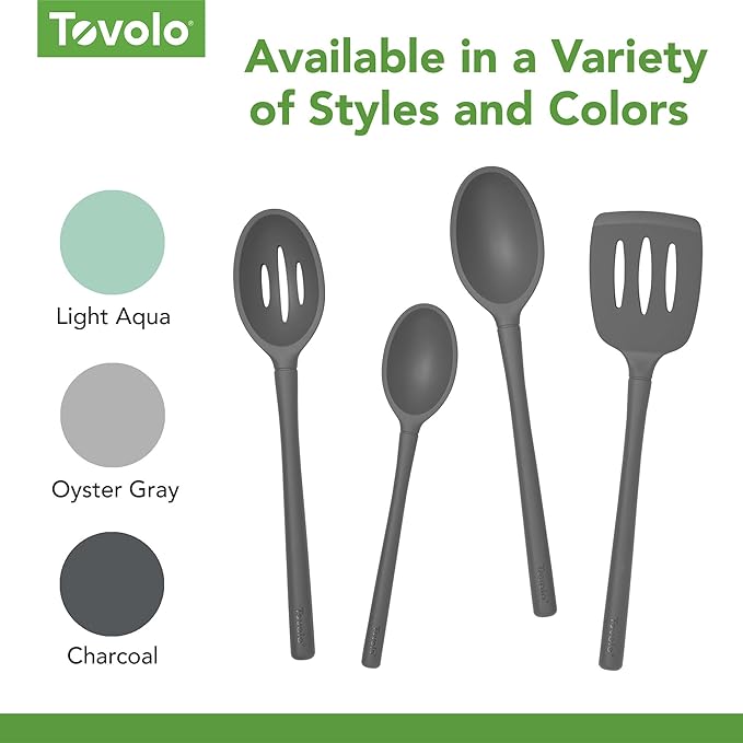 Tovolo Flex Core Silicone Slotted Deep Spoon