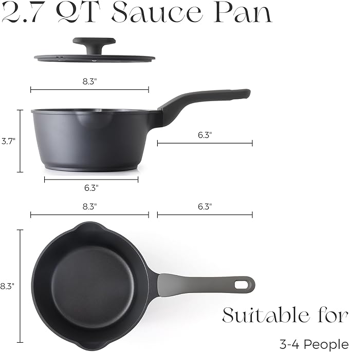 PRICUSIS Nonstick Saucepan